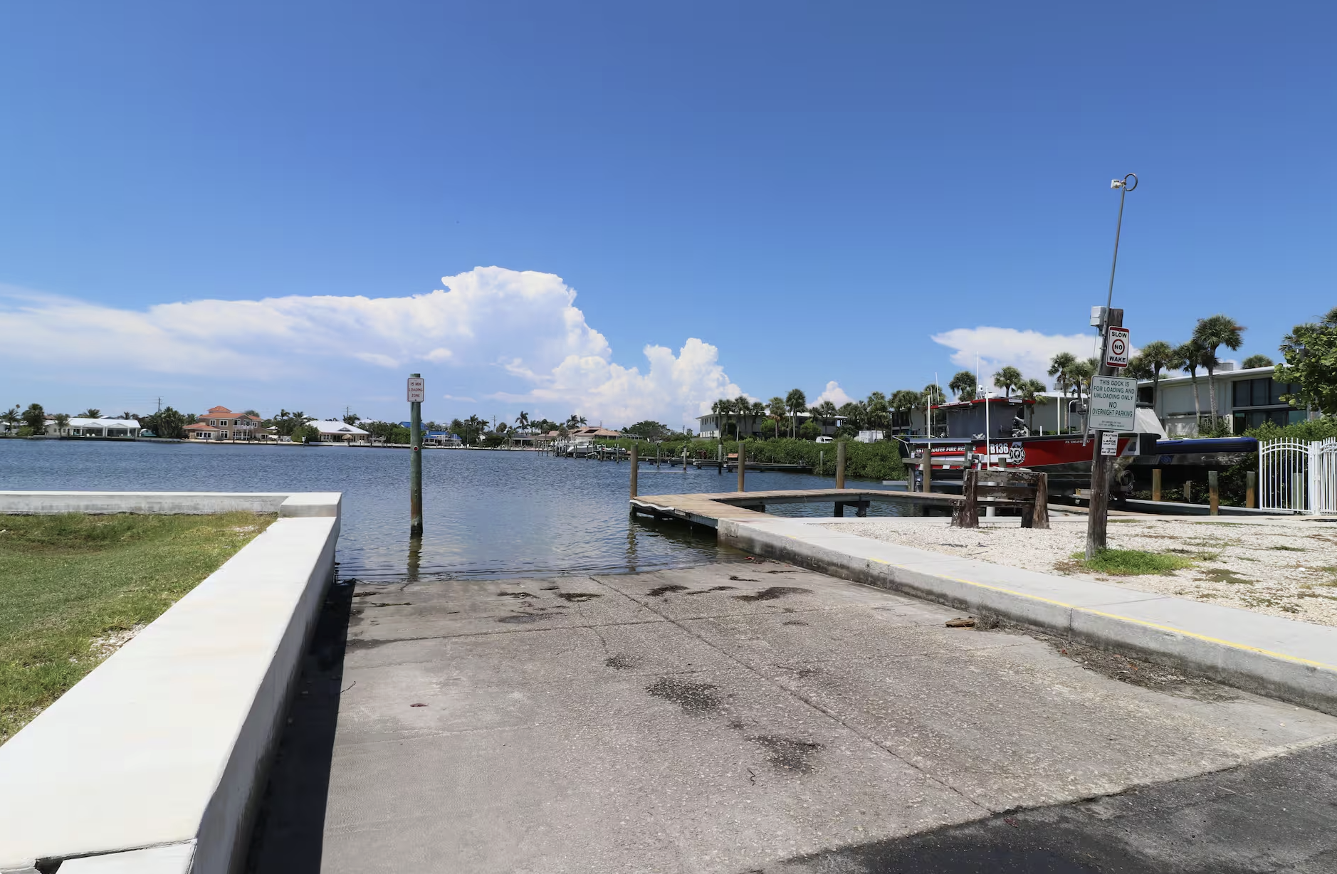 Community boat ramp